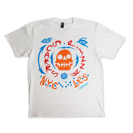 Clayton x Scarrs Skull Tee (White)